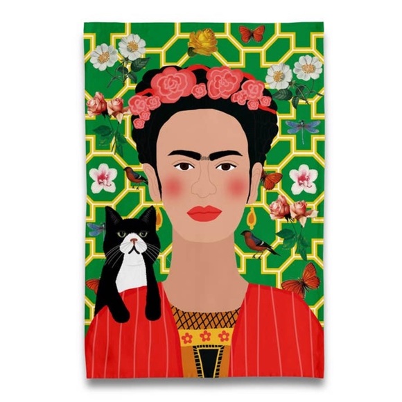 Tuxedo Cat and Frida Tea Towel - Picture 3 of 8
